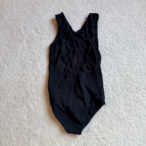 Danz N Motion Children's Black Leotard, Child XL - Picture 2 of 2
